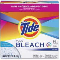 Tide Plus Bleach Detergent Powder Original Scent 144 oz