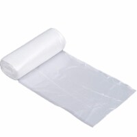 Kitcheniva Clear Plastic Trash Garbage Bags 48 Pack - 15 Gal
