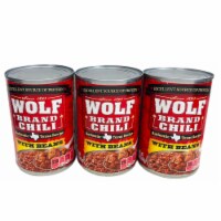 Wolf Brand Authentic Texas Recipe Chili With Beans 15 oz - 3 Pack