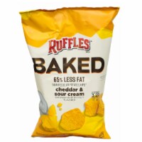 Ruffles Oven Baked Cheddar And Sour Cream Flavored Potato Chips 6.25 oz