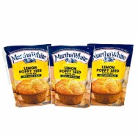 Martha White Lemon Poppy Seed Muffin Mix 7.6 oz - 3 Pack