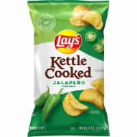 Lay's Kettle Cooked Jalapeno Potato Snack Chips Gluten-Free 8 oz