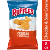 Ruffles Potato Chips Cheddar And Sour Cream Flavored 8 oz