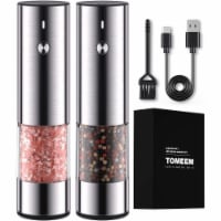 Kitcheniva Electric Salt & Pepper Grinder Pack of 2 - Stainless Steel