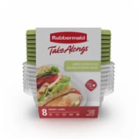 Rubbermaid Take Alongs Food Storage Containers 2.9 Cup Pack of 4 - Green
