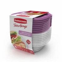 Rubbermaid Take Alongs Food Storage Containers 2.9 Cup Pack of 4 - Purple