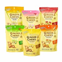 Prince of Peace Ginger Chews Candy 4 oz Variety Pack - 6 Pack