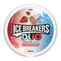 Ice Breakers Sugar Free Duo Mints Strawberry Fruit And Coolmint 1.3 oz - 8 Pack