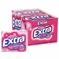 Extra Classic Bubble Sugar Free Chewing Gum 15 PCS - 10 Pack