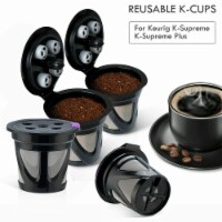 Kitcheniva Reusable K Cups Coffee Filter Pods - Pack of 6