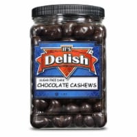 Its Delish Sugar Free Dark Chocolate Covered Cashews 3 Lbs
