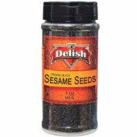 Its Delish Medium Jar Organic Whole Black Sesame Seeds 16 oz