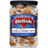 Its Delish Gourmet Vanilla Caramel Taffy 18 oz