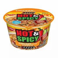 Nissin Hot & Spicy Bowl Chicken Flavor With Soup Booster - Pack of 6