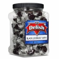 Its Delish Black Licorice Flavored Taffy Chews 18 oz