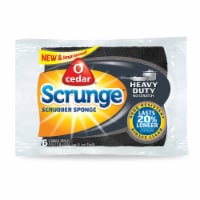 O Cedar Scrunge Heavy Duty Scrubber Sponge - Pack of 6