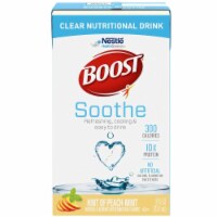 Boost Soothe Clear Nutritional Drink 8 Oz Pack of 6 - Hint of Peach Mint