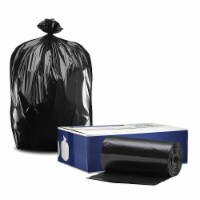 Plasticplace Heavy Duty Black Trash Bags 1.5 Mil 100 Count - 55-60 Gallon