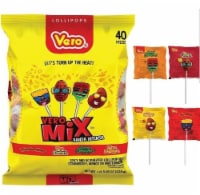 Vero Mix Banda Paletas Fuego Lollipops 40 Pcs - Pack of 2