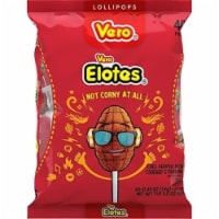 Vero Elotes Paleta Strawberry Spicy Mexican Lollipops With Chili Powder 40 Pcs