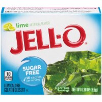 Jell-O Gelatin Dessert Sugar Free Pack of 6 - Lime
