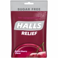 Halls Relief Sugar Free Cough Drops 25 Drops Pack of 6 - Black Cherry
