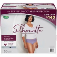 Depend Silhouette Incontinence Postpartum Underwear Small 60 Count - Lavender & Black