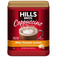 Hills Bros Instant Decadent Cappuccino Mix 16 oz Pack of 2 - White Chocolate Caramel