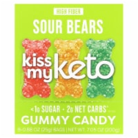 Kiss My Keto Gummy Candy Sour Bears 0.88 oz - 8 Bags