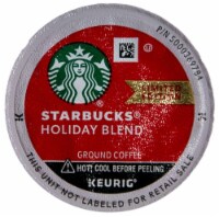 Starbucks Holiday Blend Ground Coffee Medium Roast K Cup Pods - 144 Count
