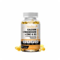 Mulittea Zinc Calcium Magnesium & Vitamin D Complex Supplement - 120 Capsules