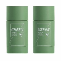 2x Green Tea Purifying Clay Mask Stick Facial Deep Cleansing Pore Acne Remover