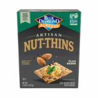 Blue Diamond Artisan Nut Thins Crackers Flax Seeds - 4.25 oz Box