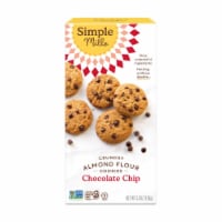 Simple Mills Crunchy Almond Flour Cookies Chocolate Chip Gluten-Free - 5.5 oz Perspective: Main