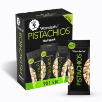 Wonderful Pistachios Roasted and Salted Nuts In Shell, (Pack of 9) Perspective: Main
