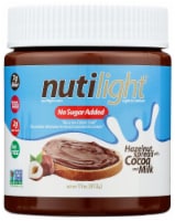 Nutilight 11 Oz No Sugar Added Hazelnut Spread with Cocoa and Milk Perspective: Main