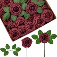 InnoGear 3.15 D x 3.15 W x 9.84 H Artificial Roses Foam Flowers Burgundy Perspective: Main