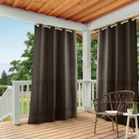 TOWN & COUNTRY BASICS Cabana Solid GT Curtains, 96 (Set of 2, 54 x 96 , Chocolate) Perspective: Main