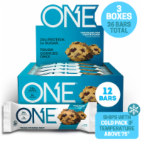 ONE Protein Bars, Chocolate Chip Cookie Dough, 20g Protein, 2.12 Ounce (Pack of 36)