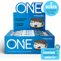ONE Protein Bars, Cookies & Creme, 20g Protein, 2.12 Ounce (Pack of 3 - 36 Bars)