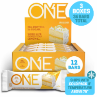 ONE Protein Bars, Lemon Cake, 20g Protein, 2.12 Ounce (Pack of 3 - 36 Bars)