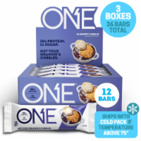 ONE Protein Bars, Blueberry Cobbler, 20g Protein, 2.12 Ounce (Pack of 3 - 36 Bars)