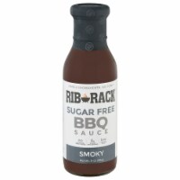 Rib Rack Sauce Barbeque Smoky Sugar free 11 oz (Pack Of 6)