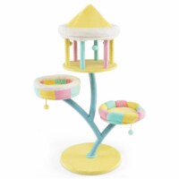 Hivvago Multi-Layer Cat Tree with 2 Removable Perches Scratching Posts-Color Perspective: Main