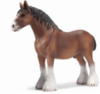 Schleich Clydesdale Stallion Figure - Brown/White Perspective: Main