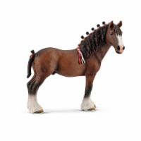 Schleich Clydesdale Stallion Figure - Brown/White Perspective: Main