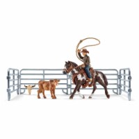 Schleich Team Roping and Cowboy Playset