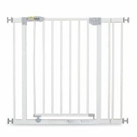 hauck Open N Stop Pressure Mounted Fit Baby Safety Gate w/3.5 Extension, White
