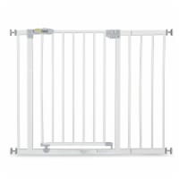 hauck Open N Stop Pressure Mounted Fit Baby Safety Gate with 8 Extension, White