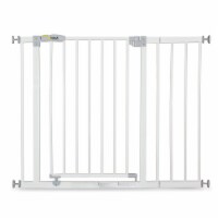 hauck Open N Stop Pressure Mounted Fit Baby Safety Gate with 8 Extension, White